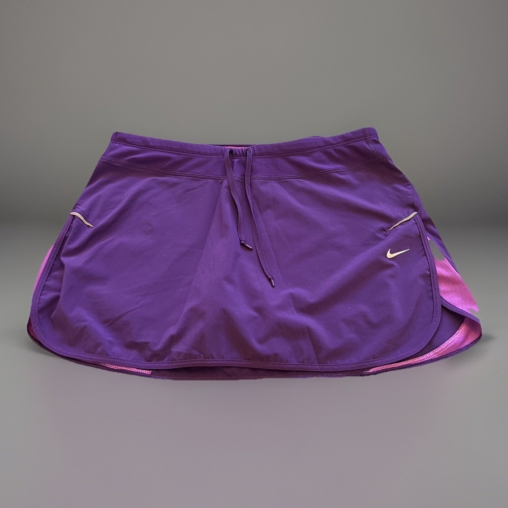Nike Dri Fit Purple Tennis Golf Skort Activewear Athletic Medium